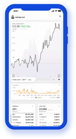 Aplikace pro sledování portfolia na mobilu s aktuálními statistikami kryptoměn